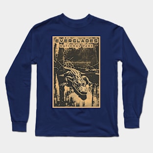 Everglades National Park Vintage Travel  Poster Long Sleeve T-Shirt